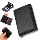 Carteira RFID Antirroubo De Fibra De Carbono Porta Cartões