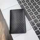 Carteira RFID Antirroubo De Fibra De Carbono Porta Cartões